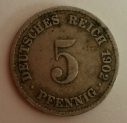 Image #1 of 5 Pfennig 1902 J