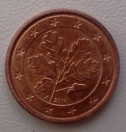 Image #2 of 1 Euro Cent 2014 A