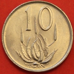 10 Cents 1968 Swart English