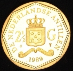 Image #2 of 2-1/2 Gulden 1989