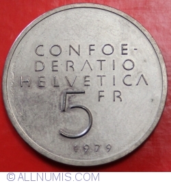 Image #1 of 5 Francs 1979 - Einstein