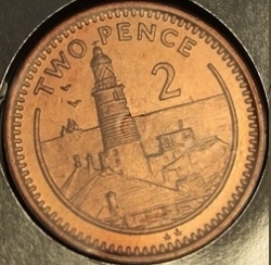 Image #2 of 2 Pence 1990 AA