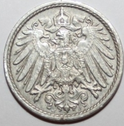 5 Pfennig 1893 J