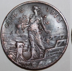 5 Centesimi 1913
