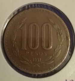 Image #1 of 100 Pesos 1991