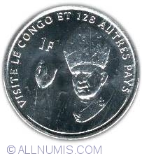 Image #1 of 1 Franc 2004 - Papa Ioan Paul al II-lea - Vizita in Congo