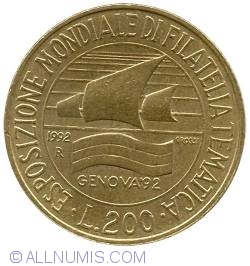 Image #1 of 200 Lire 1992