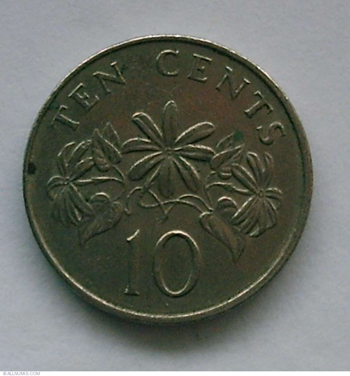 1986 Singapore Coin Keychain