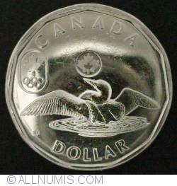 Image #2 of 1 dollar 2014 Olympic Lucky Loonie