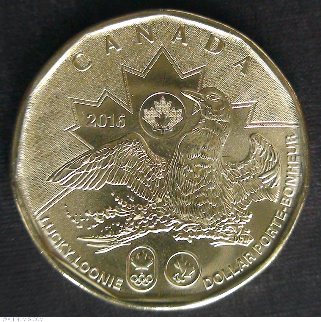 1 Dollar 2016 Olympic Lucky Loonie Commemorative Olympic Games 