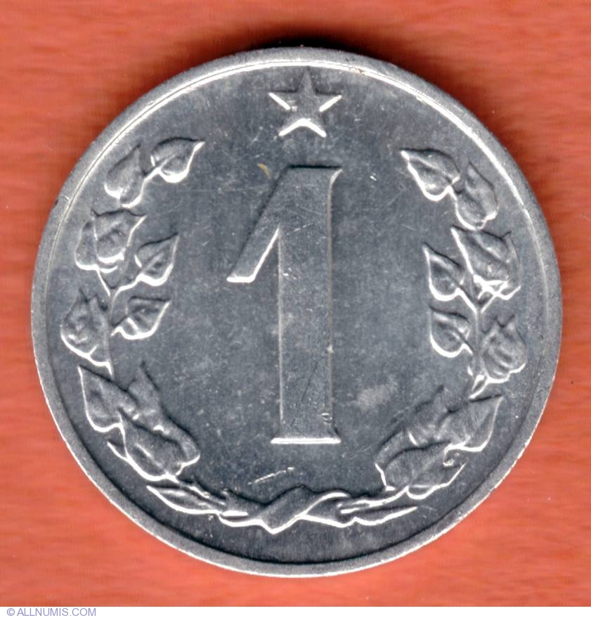 Coin of 1 Haler 1962 from Czechoslovakia - ID 11435