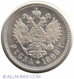 Image #2 of 1 Rouble 1898