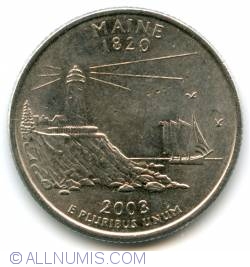State Quarter 2003 D -  Maine