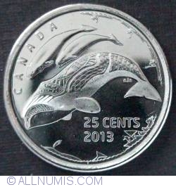 25 cents 2013 Canadian life in the North (frosty)