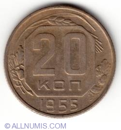 Image #2 of 20 Kopeks 1955