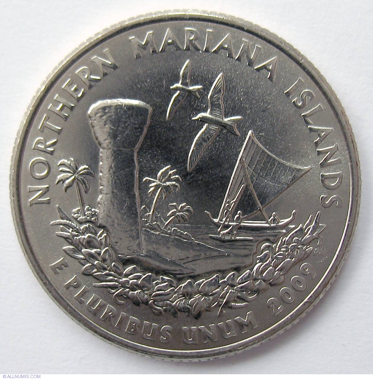 2009 P NORTHERN MARIANA IS Territorial Quarter BU LOW MINTAGE Coin 
