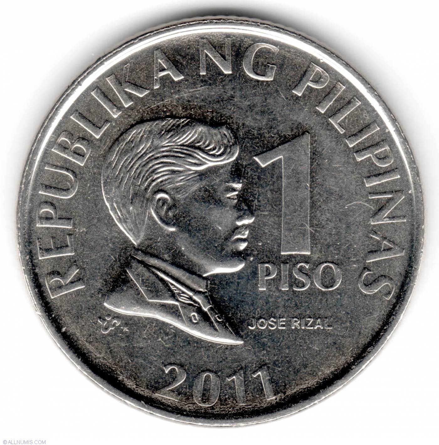 1 Piso 2011 Republic 1995 Philippines Coin 22893
