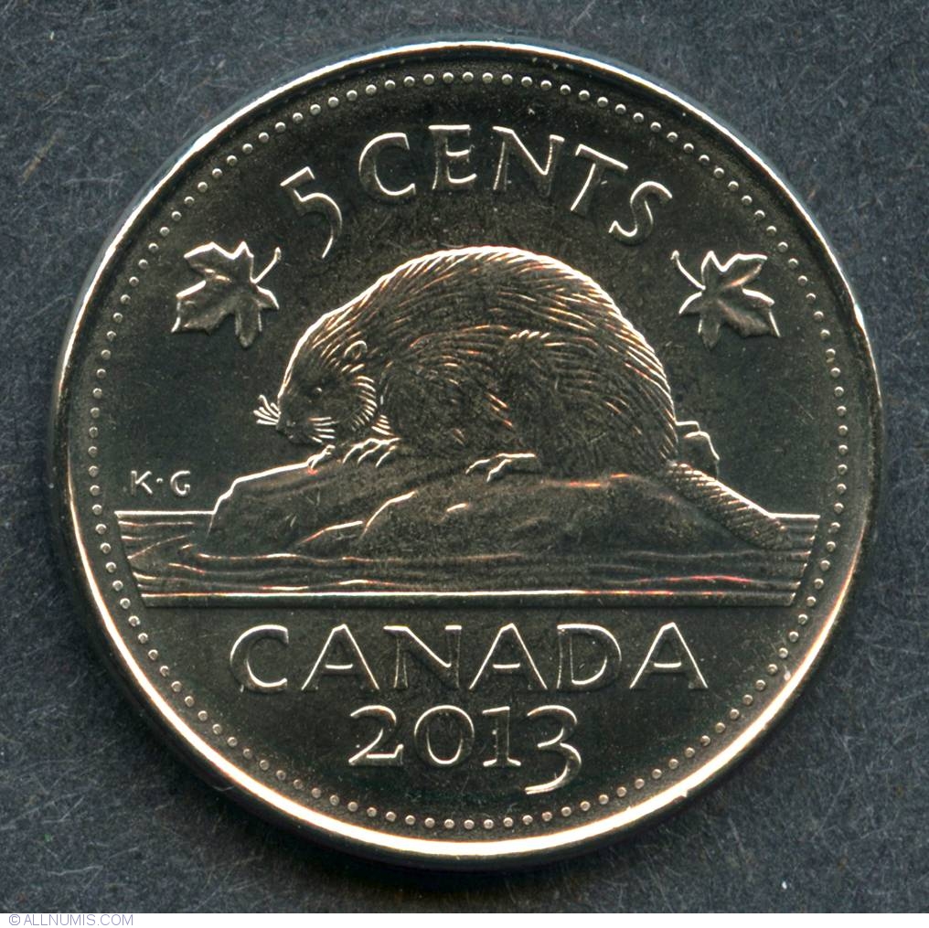 2013 to 2019 Canada 5 Cents BU 