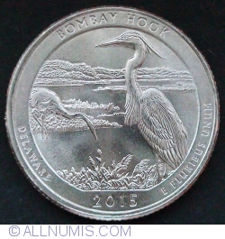 Quarter Dollar 2015 P - Delaware Bombay Hook