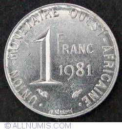 Image #2 of 1 Franc 1981