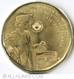 Image #2 of 1 Dollar 2016 - 100th anniversary of Women's right to vote