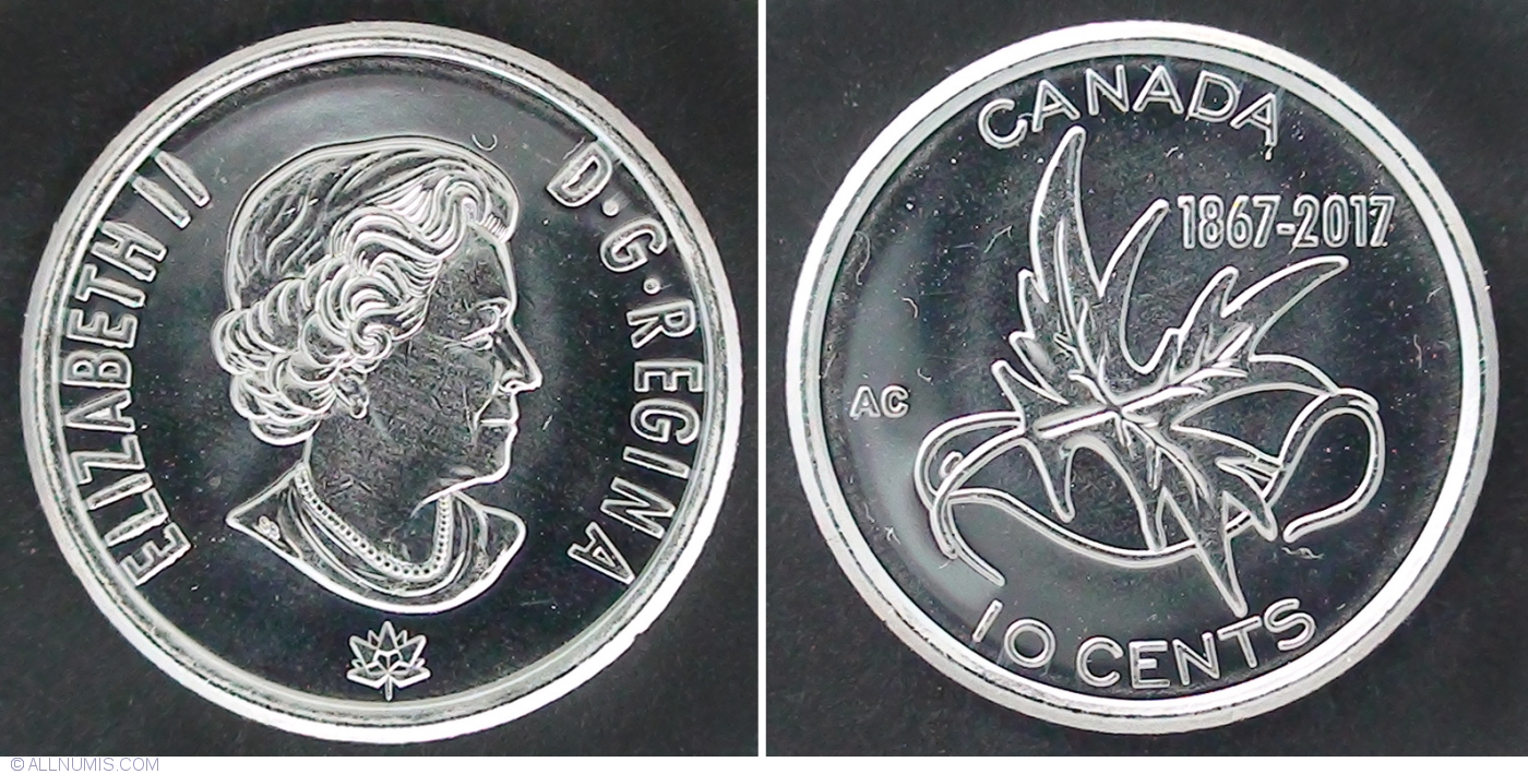 UNC From roll CANADA 2017 New 10 cents 150th Our Character WINGS OF PEACE 