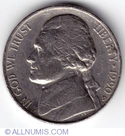 Image #1 of Jefferson Nickel 1990 D