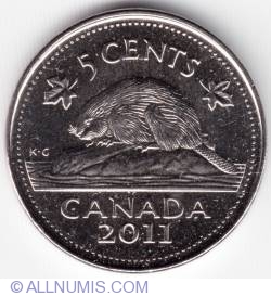 2011 Canada 5 Cents BU 