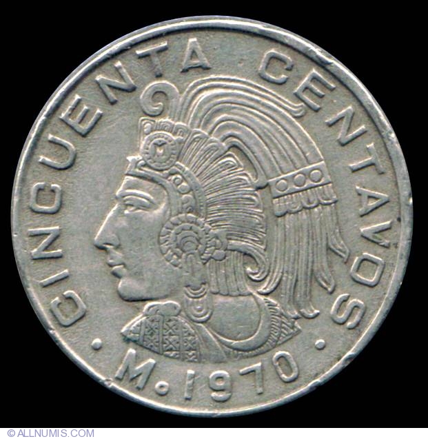 50 Centavos 1970, United Mexican States (1961-1980) - Mexico - Coin - 10993