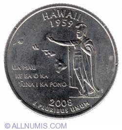State Quarter 2008 P - Hawaii