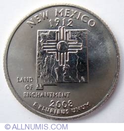 Image #2 of State Quarter 2008 D - New Mexico