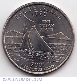 Image #2 of State Quarter 2001 D -  Rhode Island