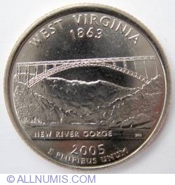 State Quarter 2005 D - West Virginia