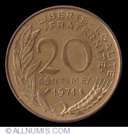 Image #2 of 20 Centimes 1971