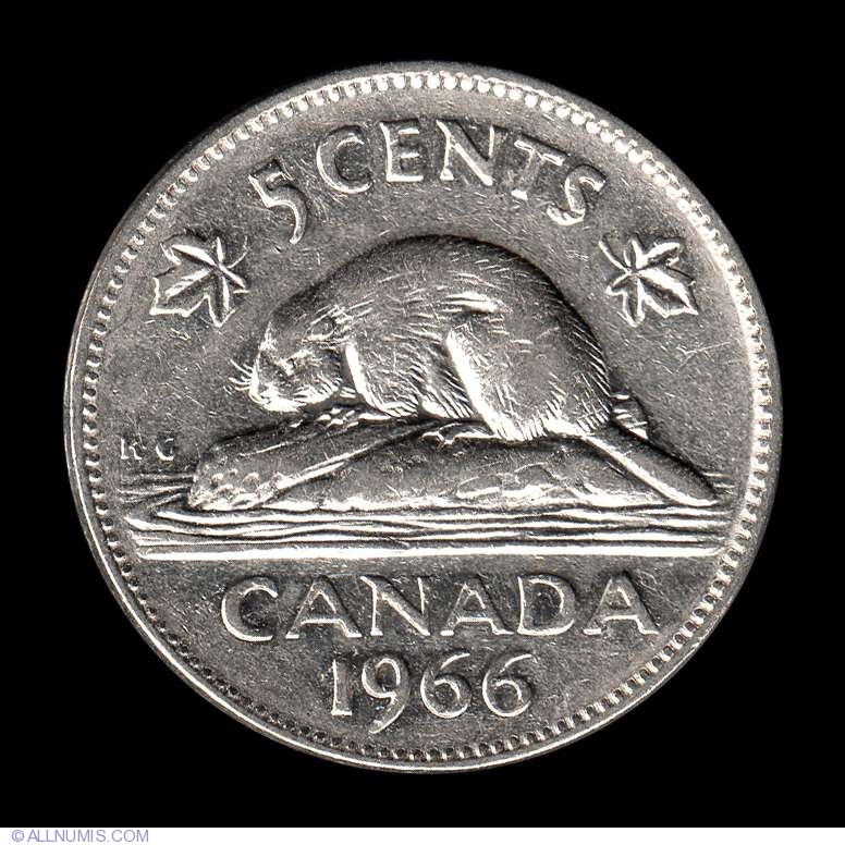 5 Cents 1966, Elizabeth II (1953-present) - Canada - Coin - 8033