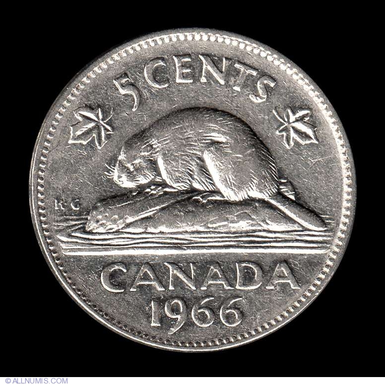 5 Cents 1966, Elizabeth II (1953-2022) - Canada - Coin - 8033