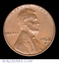 Image #1 of 1 Cent 1968 D