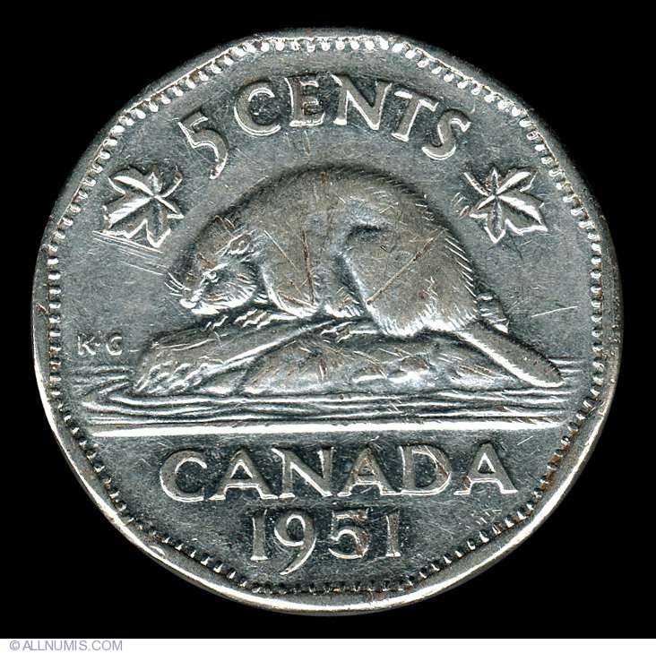 5 Cents 1951, George VI (1937-1952) - Canada - Coin - 8044