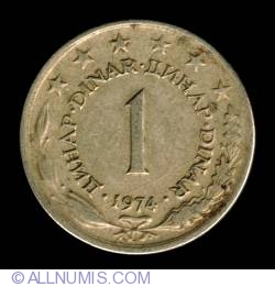 Image #2 of 1 Dinar 1974