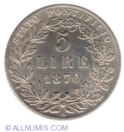 5 Lire 1870