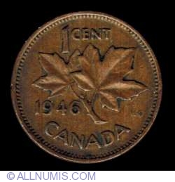 Image #2 of 1 Canadian Cent 1946
