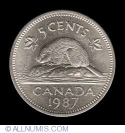 Image #2 of 5 Cents 1987