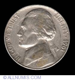 Image #1 of Jefferson Nickel 1961 D