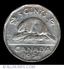 Image #2 of 5 Cents 1954