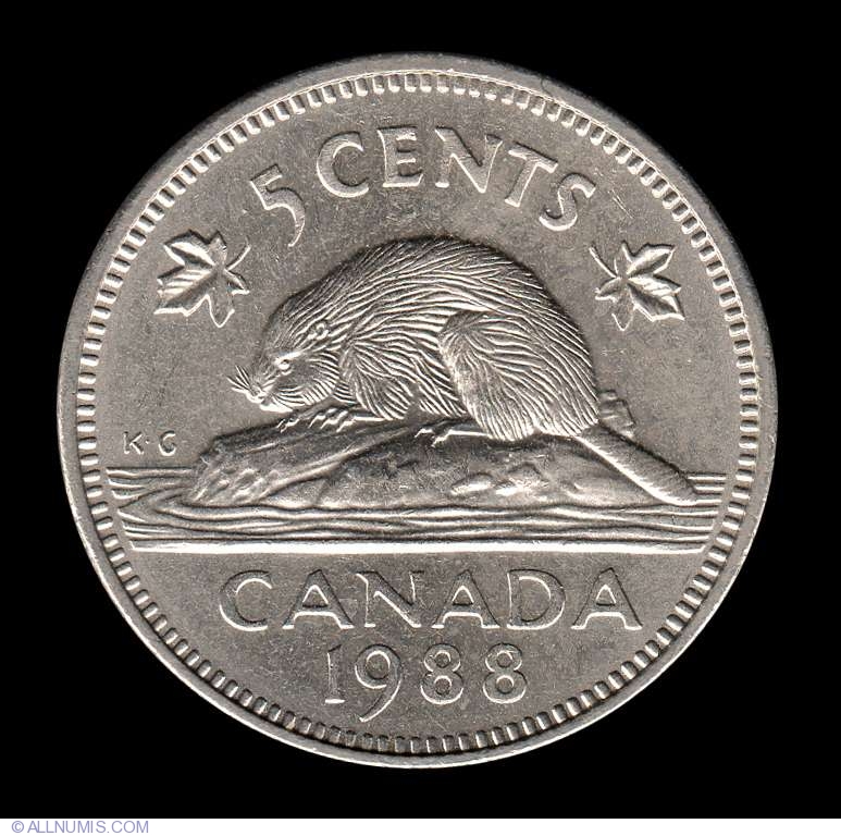 5 Cents 1988, Elizabeth II (1953-2022) - Canada - Coin - 8094