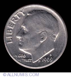 Image #1 of  Dime 1969 D