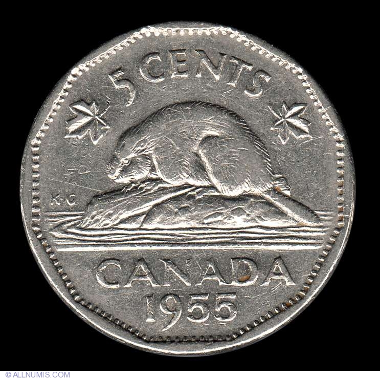 5 Cents 1955, Elizabeth II (1953-2022) - Canada - Coin - 8041