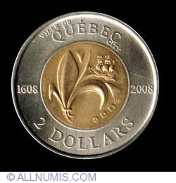 Image #2 of 2 Dollars 2008 - Quebec 400th Anniversary