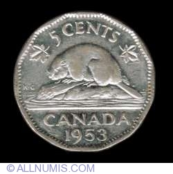 Image #2 of 5 Cents 1953 (no strap)