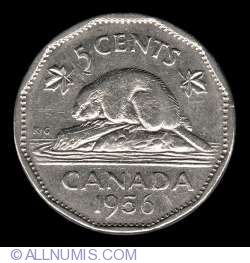 Image #2 of 5 Cents 1956